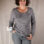 Streifenshirt Sandra anthrazit