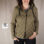 sportive Übergangsjacke olive