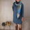 Kleid Brienneina rauchblau melange