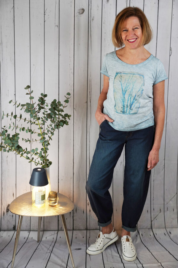 Barrel stoned denim/essential light denim