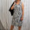 Kleid grey dots