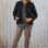 elegante Jacke Style.Paris blau/schwarz
